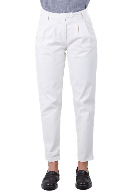 Pantaloni chino color milk MANILA GRACE | Pantaloni | P291CUMA606